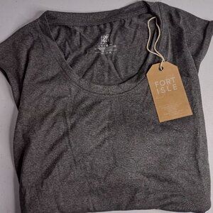 Men's Fort Isle Muscle Tank Grey Shirt New with Tags Size XL (A1)